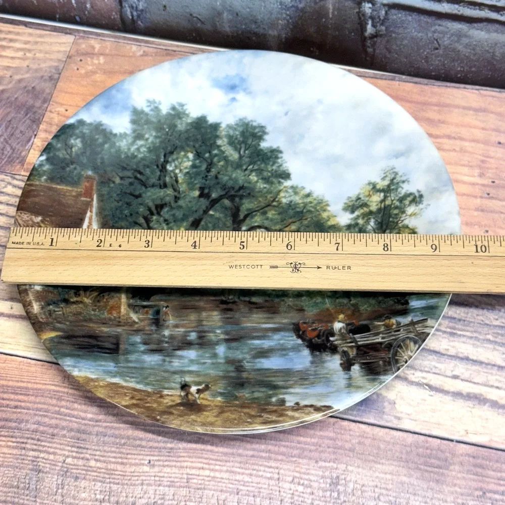 Golden Crown E&R 1886 Plate “The Hay Wain” by John‎ Constable. Bavaria Germany